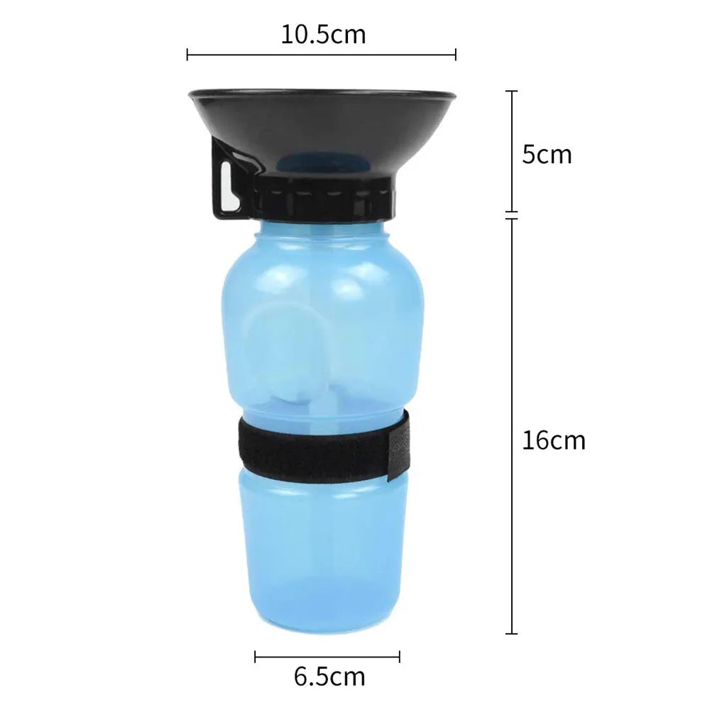 Portable 2-in-1 Pet Water Bottle, 500ml