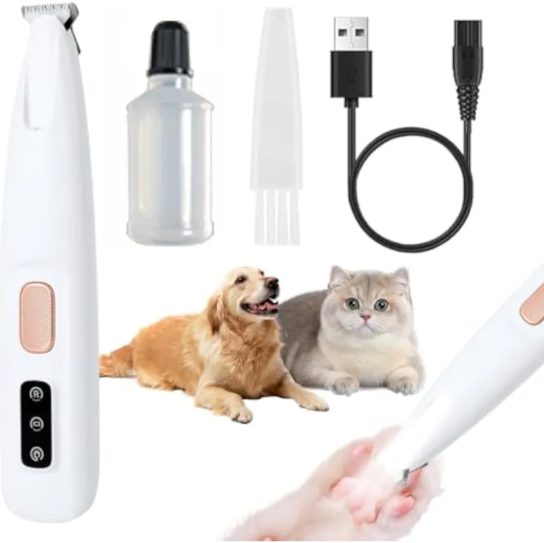 Rechargeable LED Pet Paw Hair Trimmer