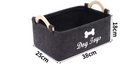 Felt Pet Toy Storage Basket