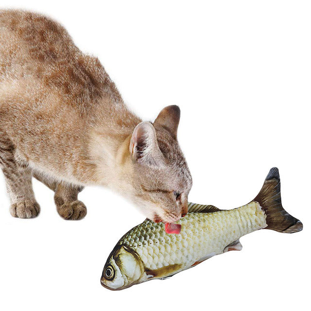 Fish-Shaped Cat Play Toy