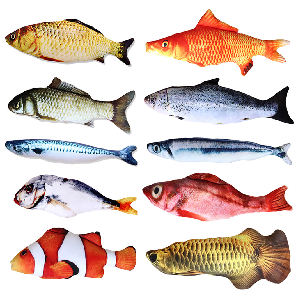 Fish-Shaped Cat Play Toy