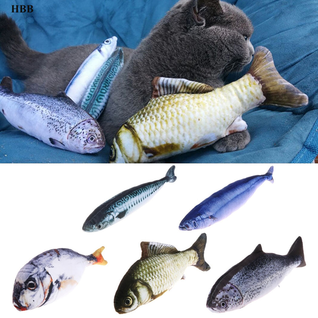 Fish-Shaped Cat Play Toy