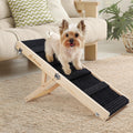 iPetba Dog Ramp for Bed Upgraded 2.0 Version Pet Dog Ramp for Couch Pet Ramps for Small Dogs Indoor Small Dog Ramps Foldable and Portable 4 Adjustable Height Settings 21 Inch (Bed Up to 2 Feet)