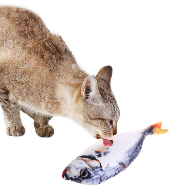 Fish-Shaped Cat Play Toy