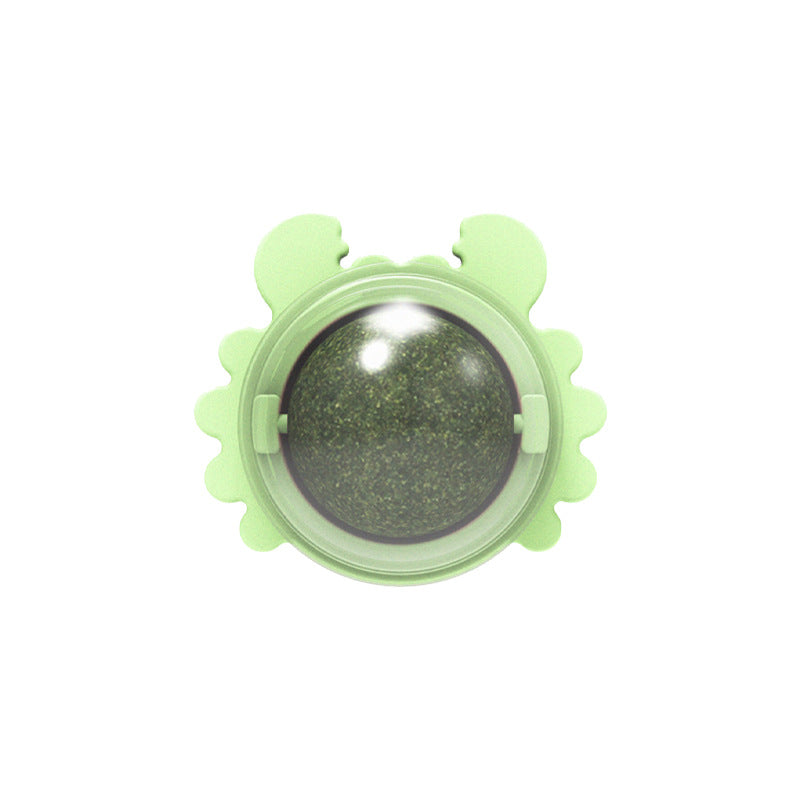 Rotating Catnip Wall Ball Toy