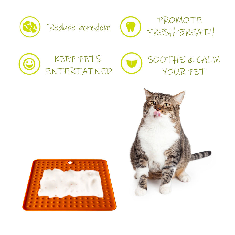Silicone Pet Lick Mat & Slow Feeder
