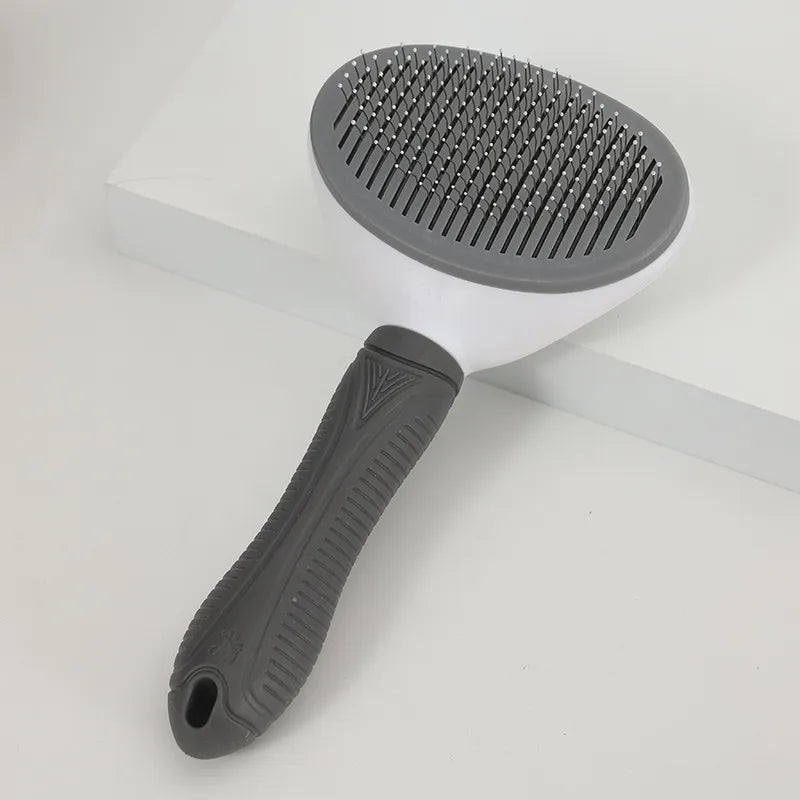 One-Click Self-Cleaning Grooming Brush