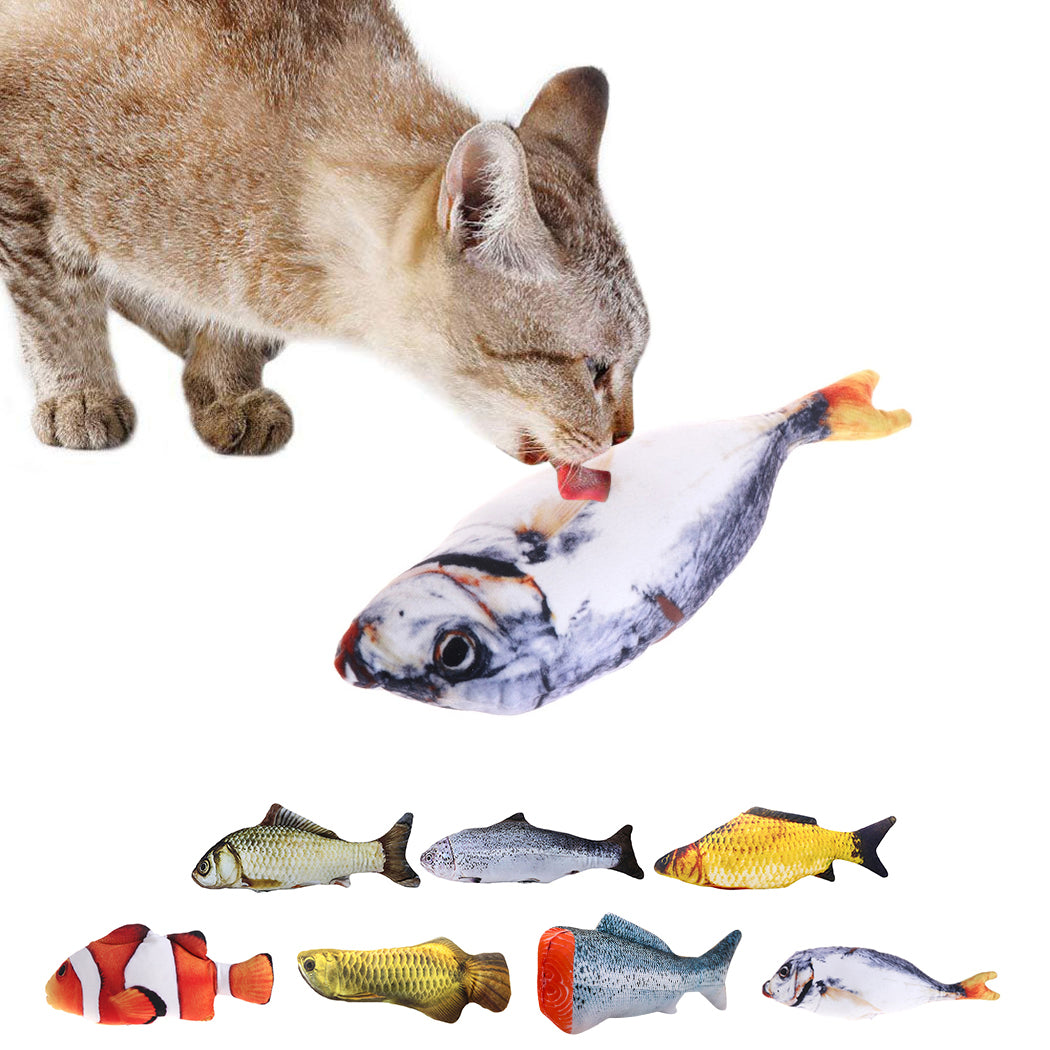 Fish-Shaped Cat Play Toy