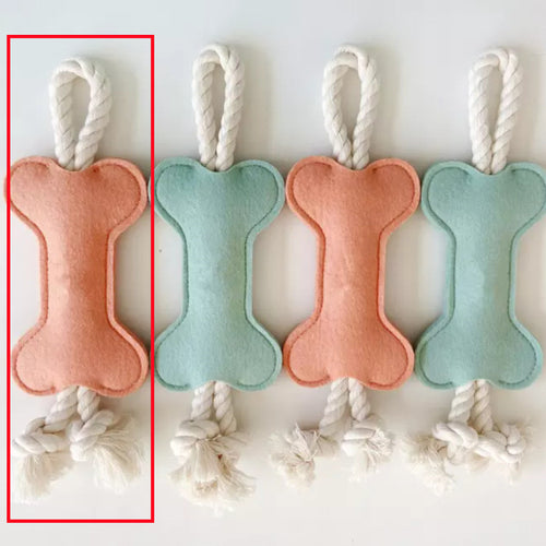 Bone-Shaped Dog Chew & Tug Toy