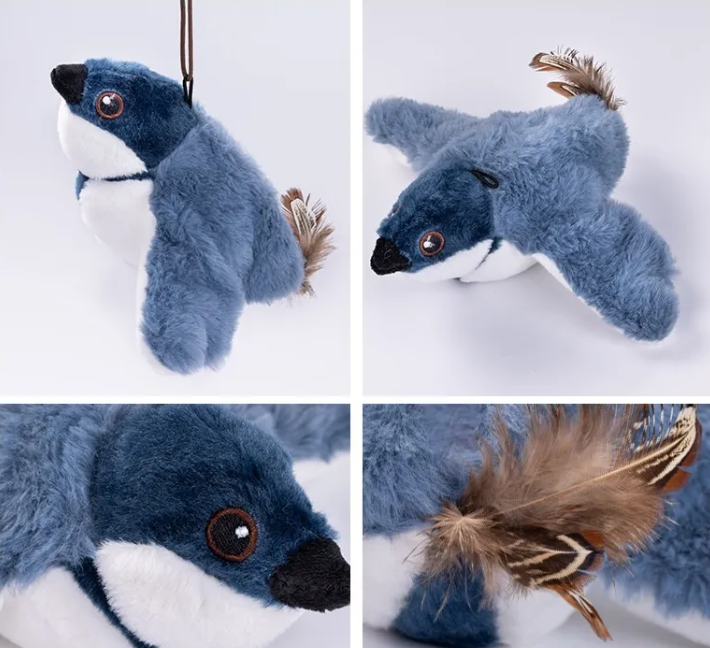Interactive Flapping Plush Cat Toy