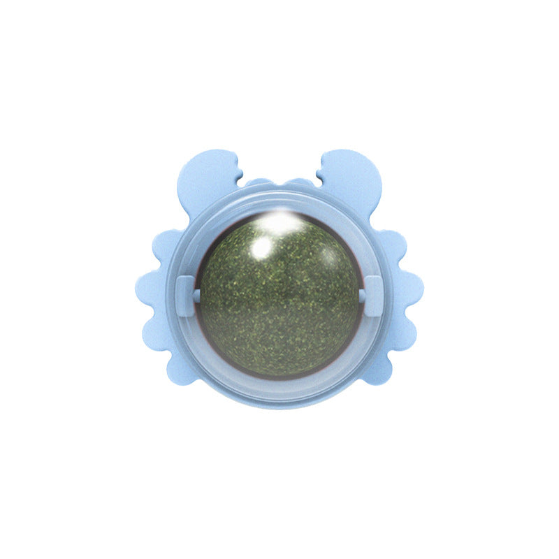 Rotating Catnip Wall Ball Toy