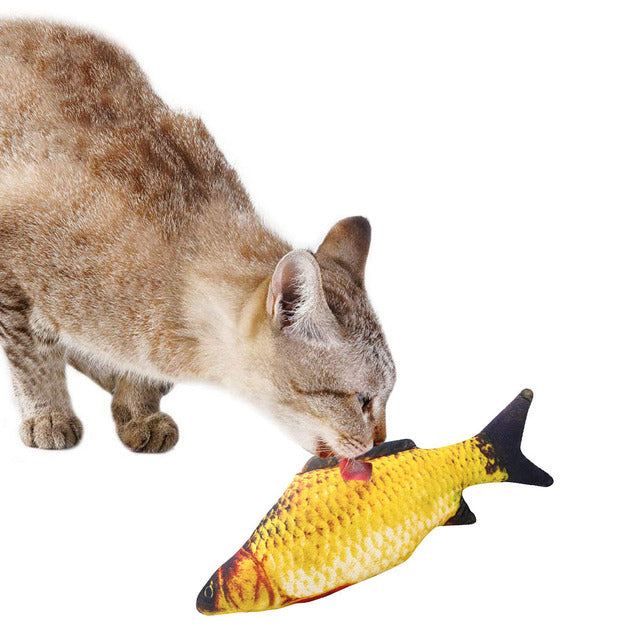 Fish-Shaped Cat Play Toy