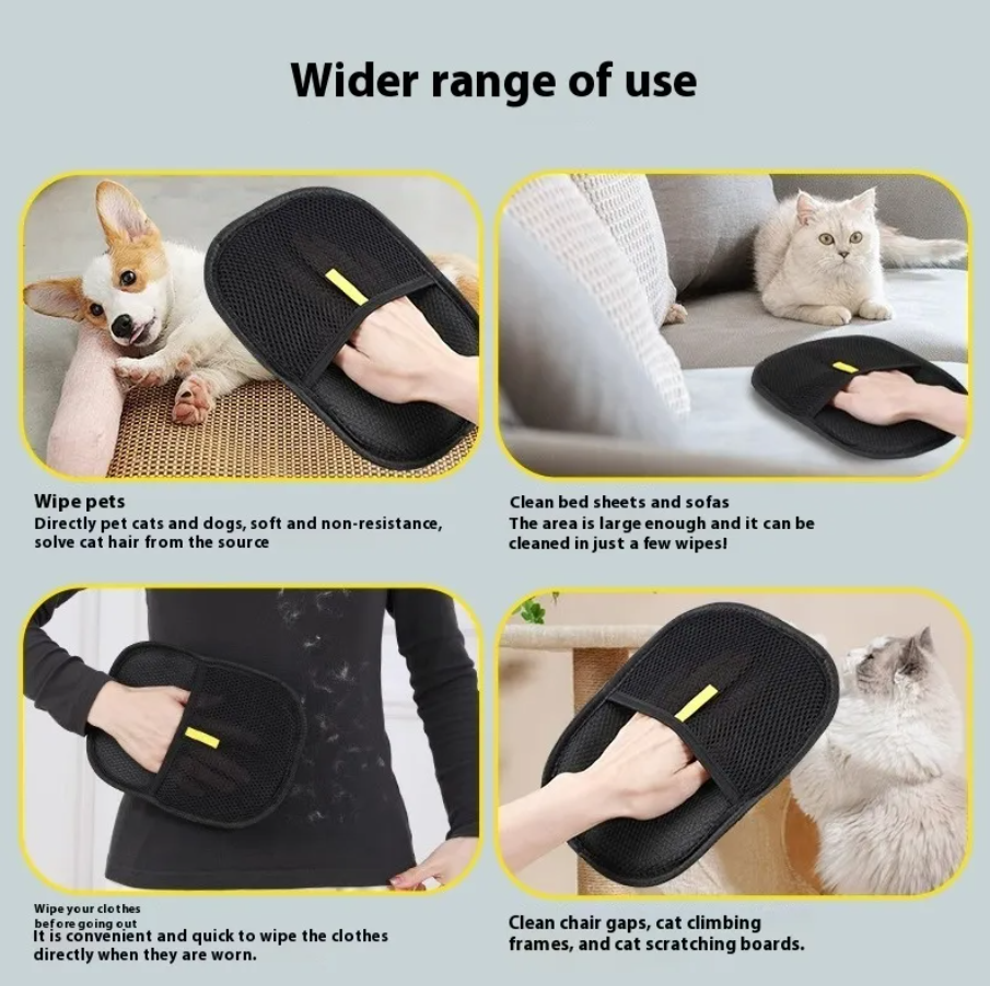 Dual-Sided Pet Grooming & Hair Remover Glove