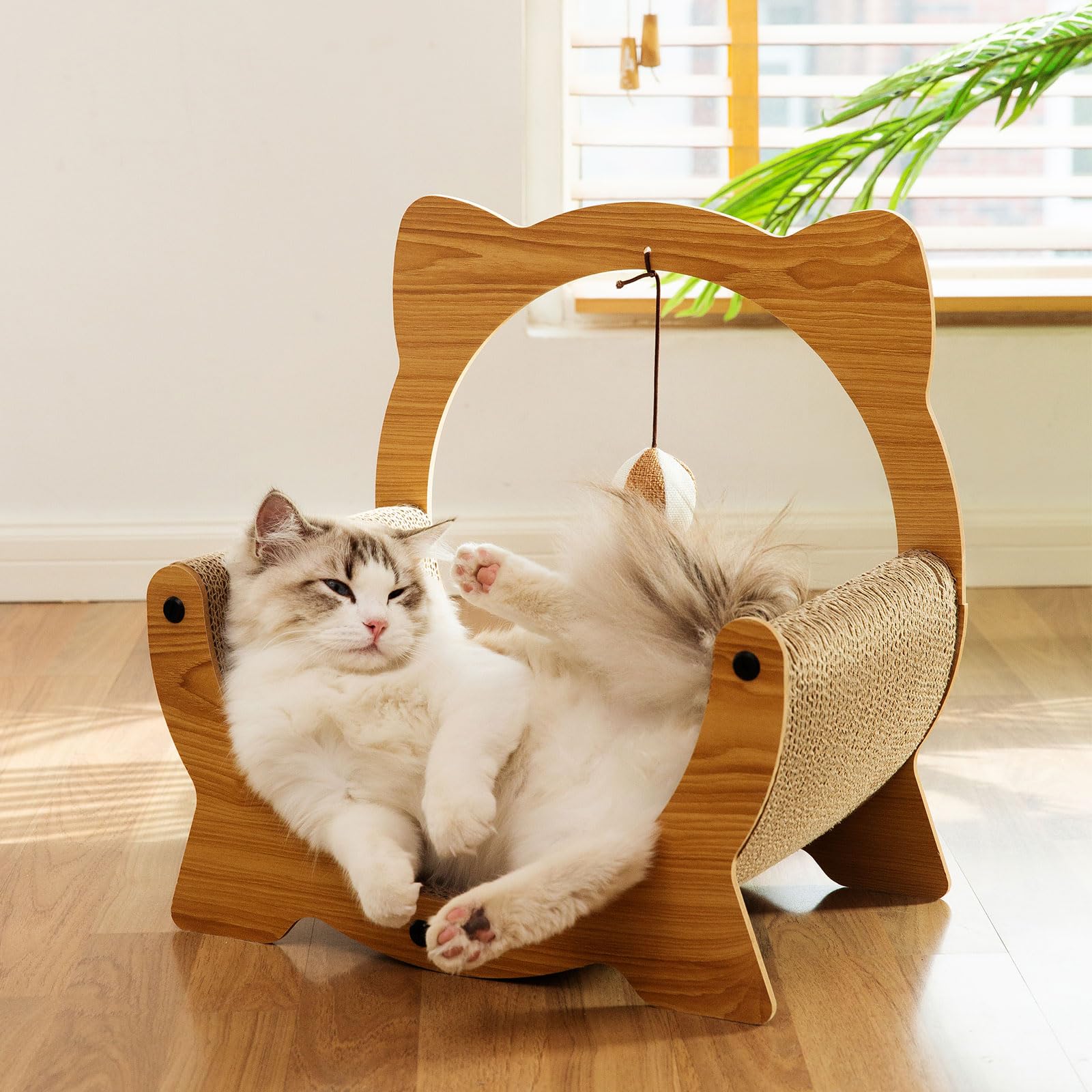C-Shape Cardboard Cat Scratcher Couch