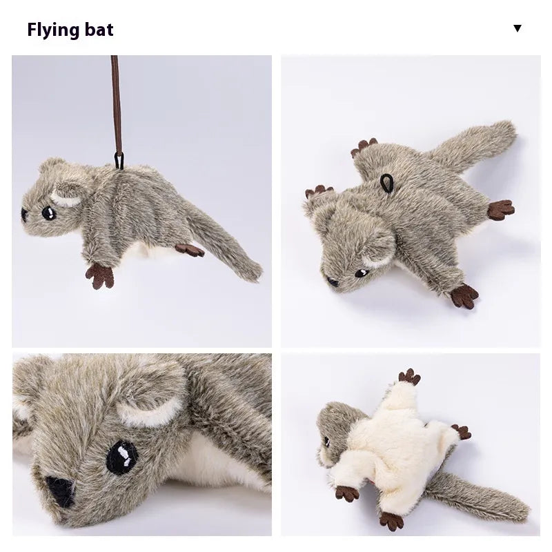 Interactive Flapping Plush Cat Toy