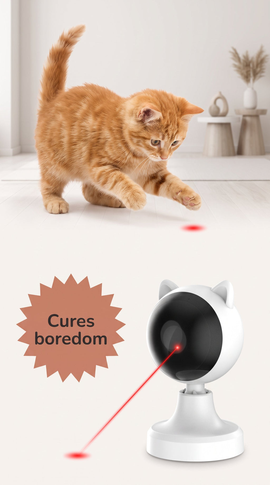 USB Rechargeable Automatic Laser Cat Toy