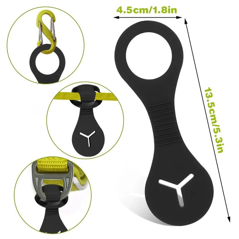 Hands-Free Dog Waste Bag Dispenser with Leash Clip