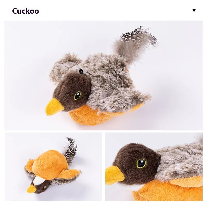 Interactive Flapping Plush Cat Toy