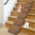Foam Dog Ramps/Stairs for Stairs Small Dogs & Cats Grey Modula Pet Ramp Stairs for Any StaircaseGrippy Wedges Dog Steps with Anti-Slip StripLow Angled Dog Ramps for Older Dogs and Cats 6 Pack