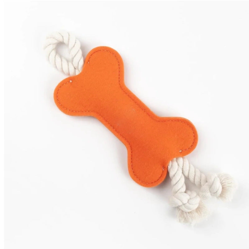 Bone-Shaped Dog Chew & Tug Toy