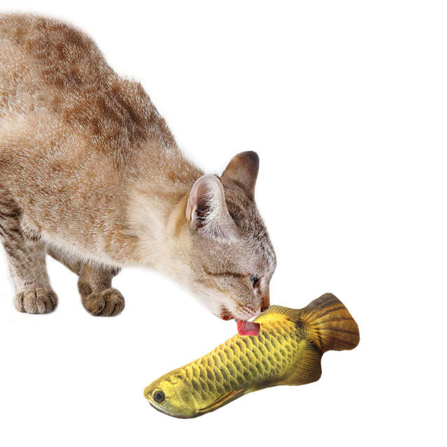 Fish-Shaped Cat Play Toy
