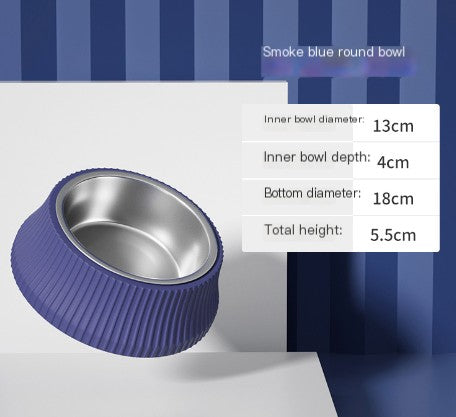 Large Stainless Steel Anti-Tipping Dog Food Bowl