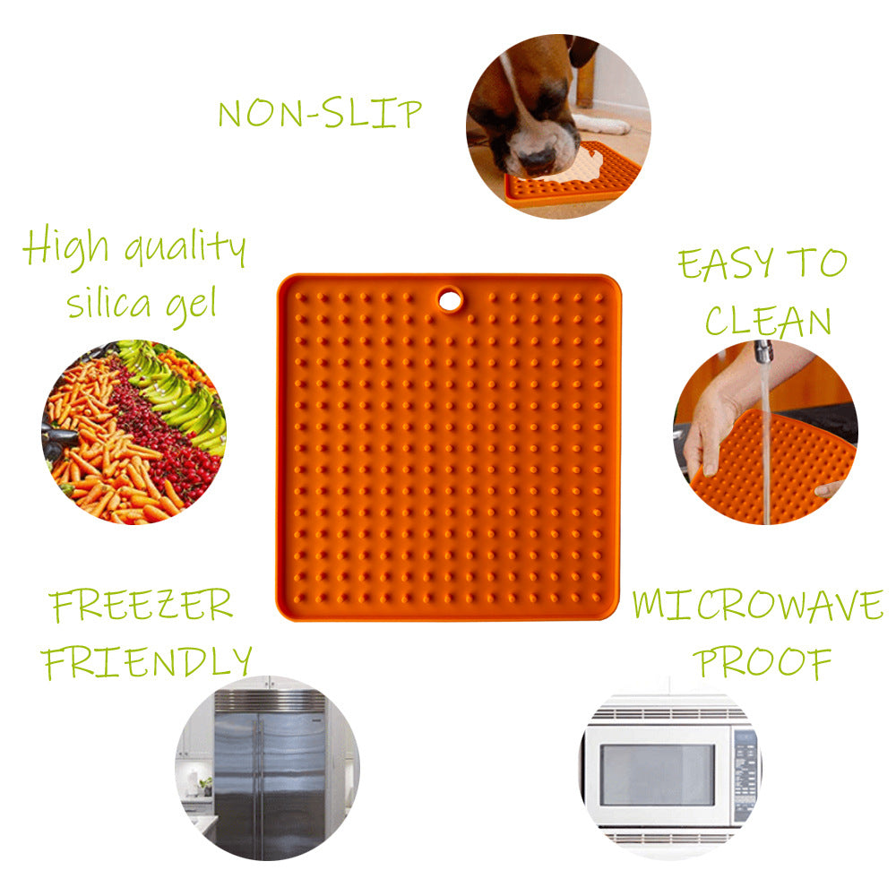 Silicone Pet Lick Mat & Slow Feeder