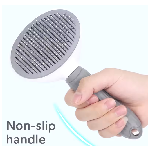 One-Click Self-Cleaning Grooming Brush